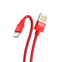 Кабель hoco U55, USB - USB Type-C, 1.2 м, красный