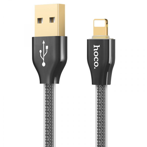 Кабель Hoco X7, lightning, 1.2 м, черный