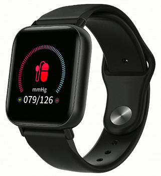 Смарт часы с ЭКГ Q10 чёрные