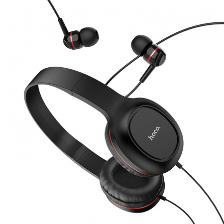Беспроводные наушники HOCO W24 Bluetooth, красный