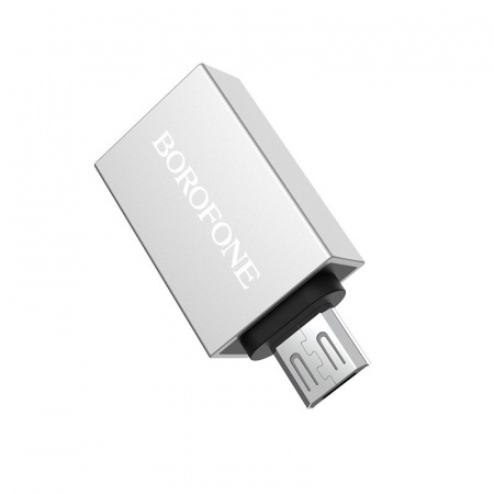 Адаптер Borofone BV2, USB-A - Micro USB