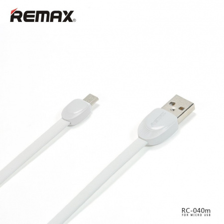 Кабель Remax Shell RC 040m USB - micro USB, белый