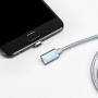 Кабель Hoco U40A USB - micro USB, 1 м серый