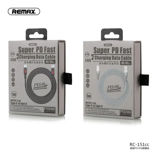 Кабель Remax Super RC-151cc - Silver, USB - USB Type-C, серебристый